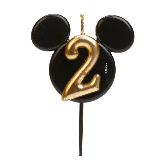 VELA CUMPLEAÑOS MICKEY MOUSE OREJAS NÚMERICA 8,5 CM
