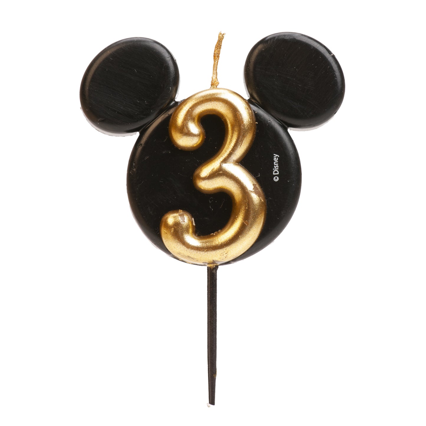 VELA CUMPLEAÑOS MICKEY MOUSE OREJAS NÚMERICA 8,5 CM