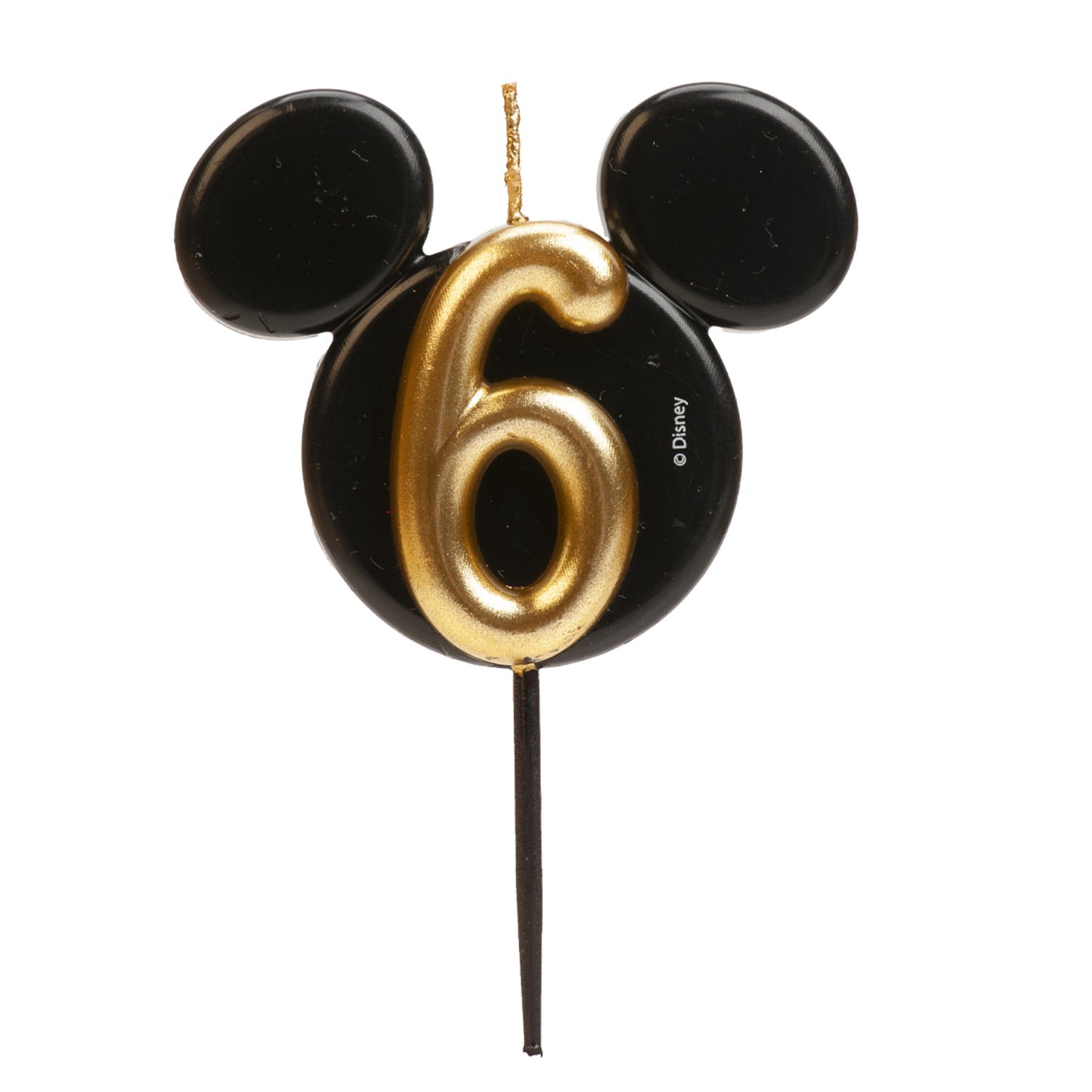 VELA CUMPLEAÑOS MICKEY MOUSE OREJAS NÚMERICA 8,5 CM