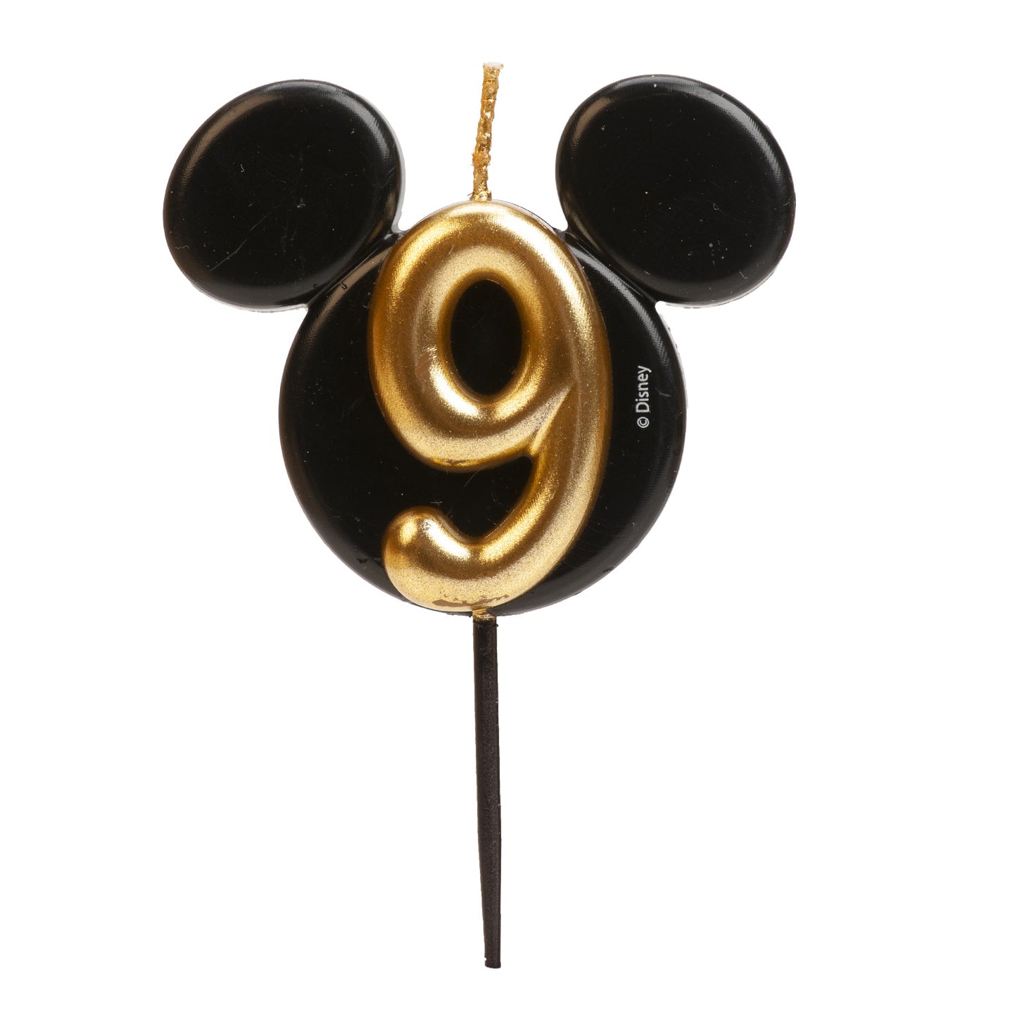 VELA CUMPLEAÑOS MICKEY MOUSE OREJAS NÚMERICA 8,5 CM