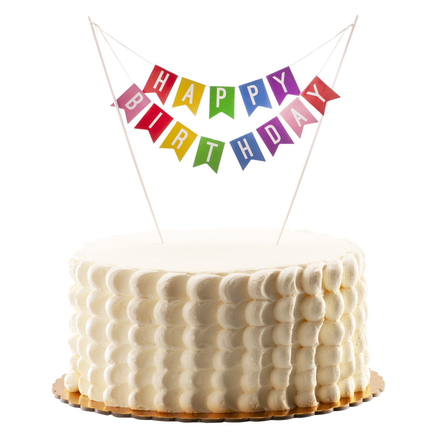 CAKE TOPPER BANDERAS HAPPY BIRTHDAY 20x13 CM