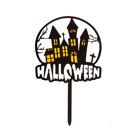 CAKE TOPPER HALLOWEEN CASA ENCANTADA 15,5X9,5 CM