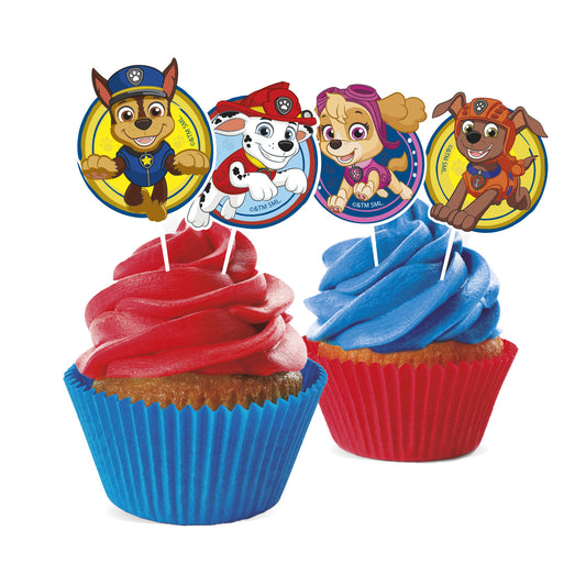 CAKE TOPPERS PAPEL PATRULLA CANINA - 16 UD