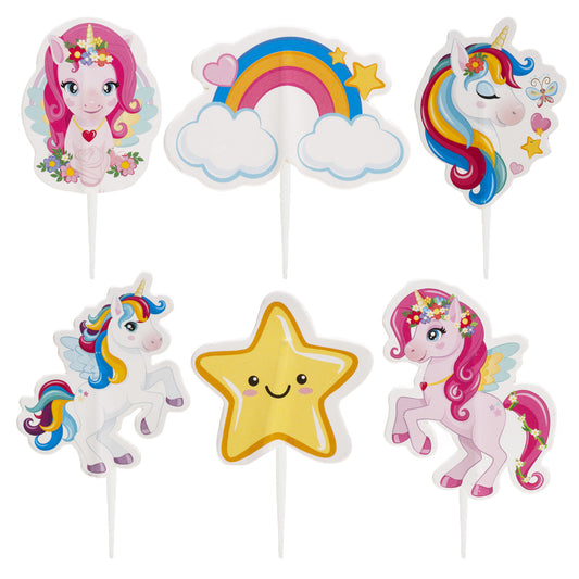 CAKE TOPPERS PAPEL UNICORNIO TESIA - 30 UD