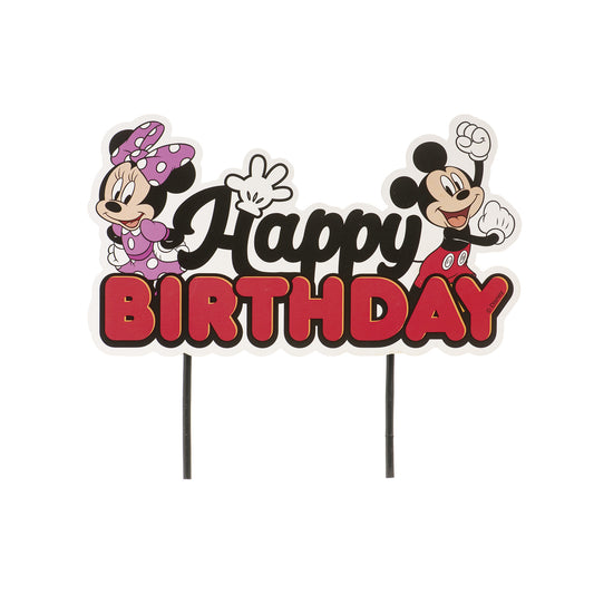 CAKE TOPPER PAPEL MICKEY & MINNIE MOUSE 17,5 CM
