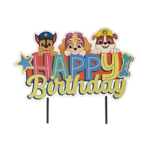 CAKE TOPPER PAPEL PATRULLA CANINA 17x15 CM