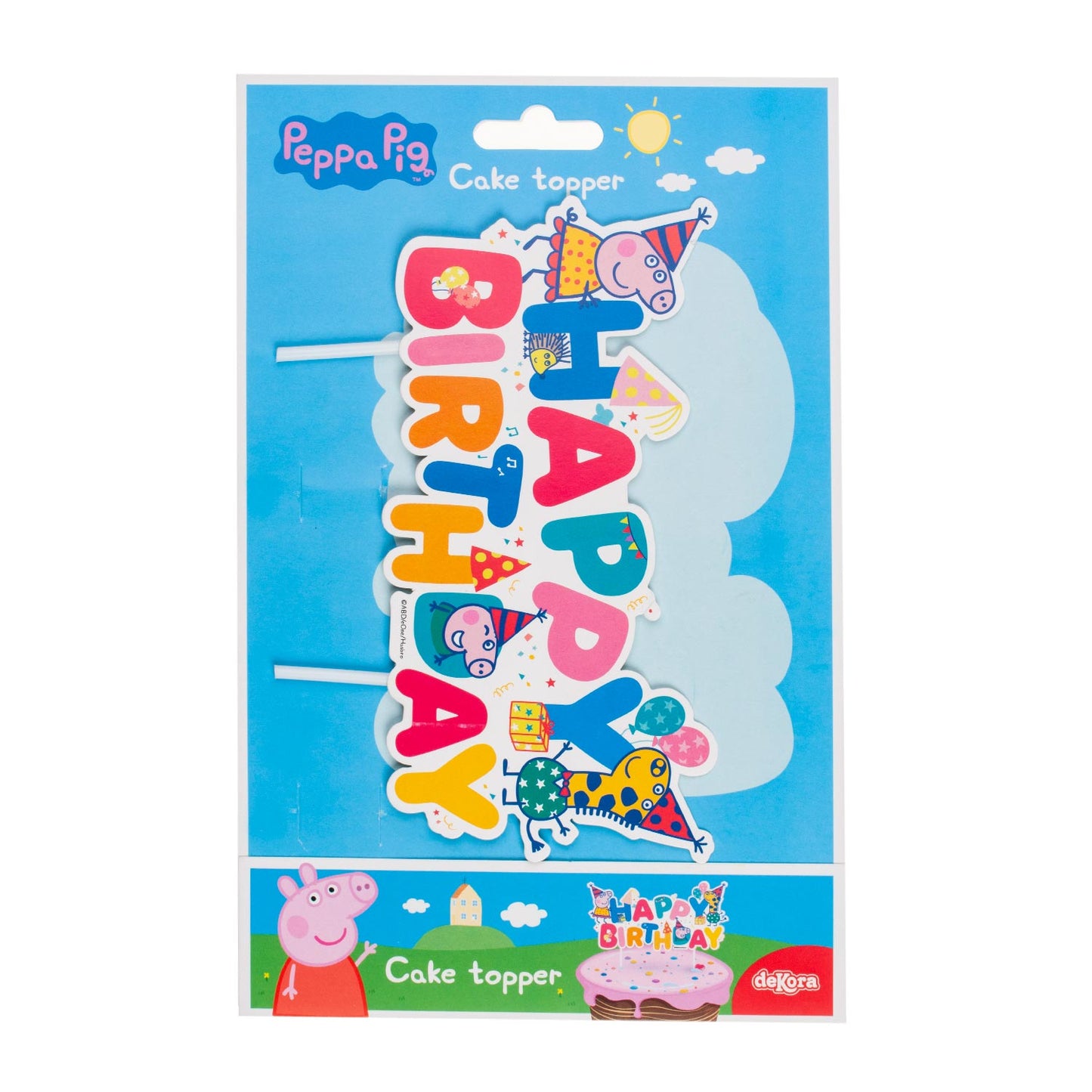 CAKE TOPPER PAPEL PEPPA PIG 15 CM