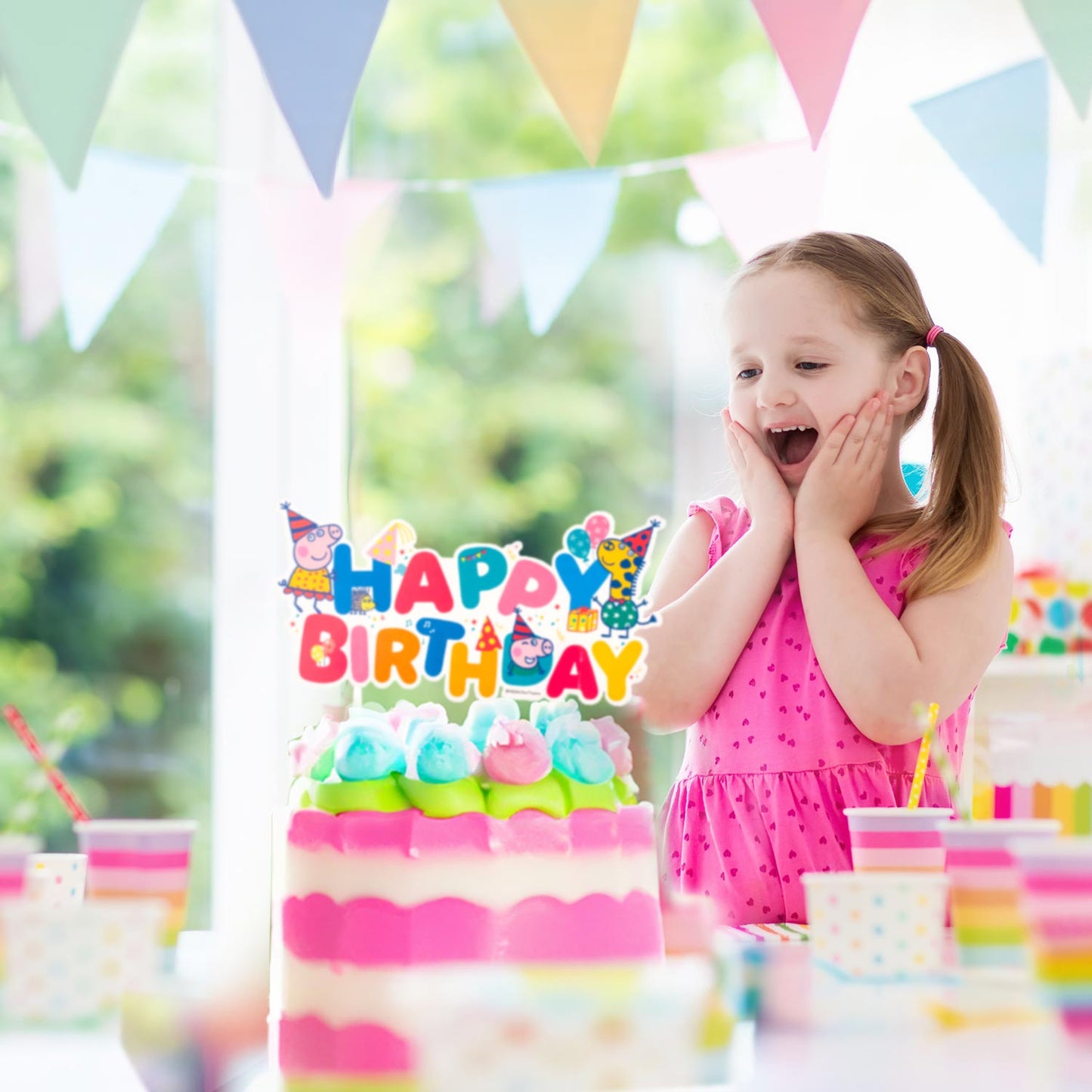 CAKE TOPPER PAPEL PEPPA PIG 15 CM