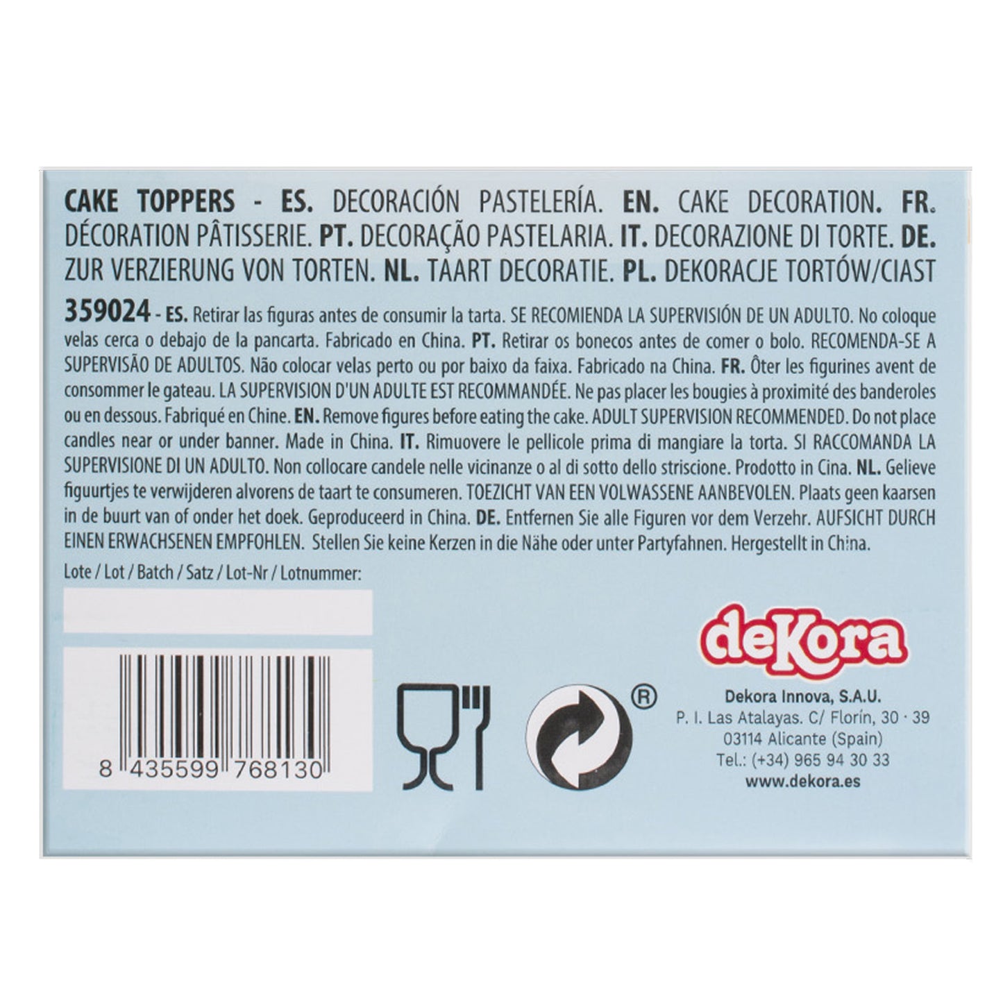 CAKE TOPPER PAPEL PIRATAS 15 CM