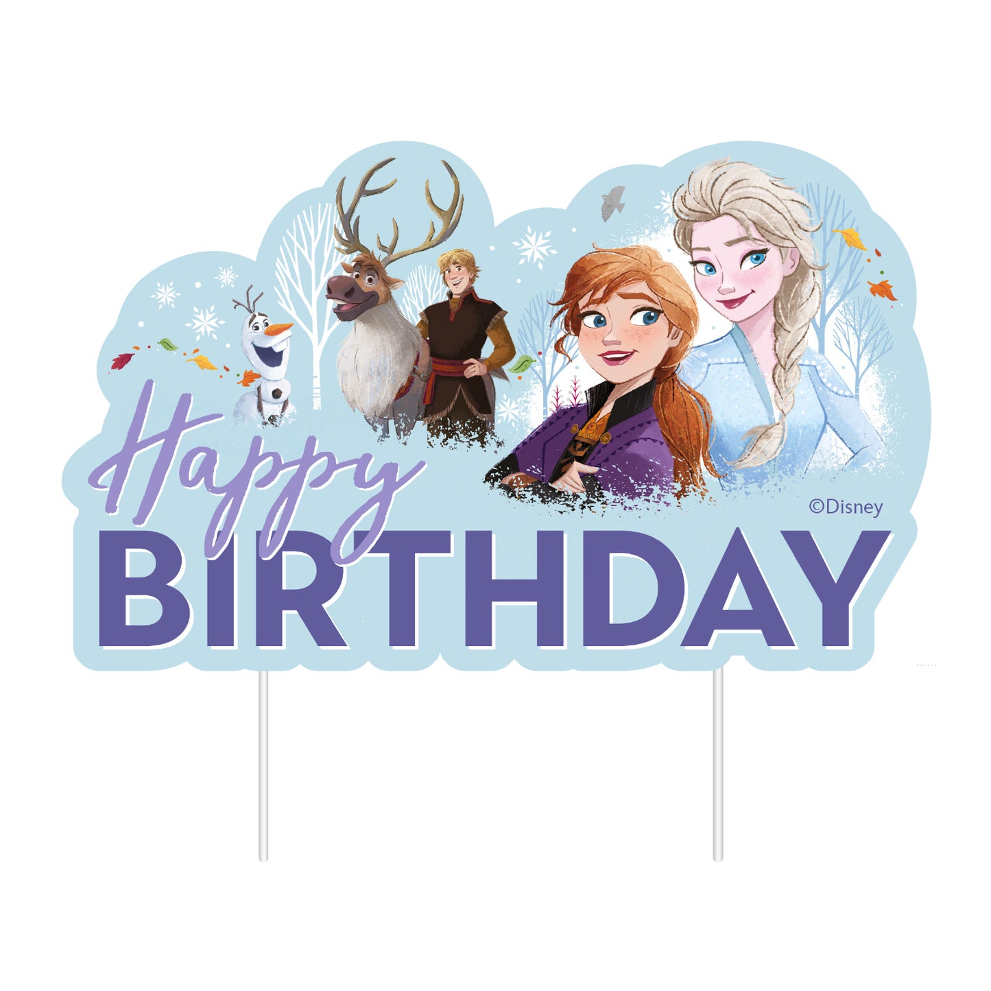 CAKE TOPPER PAPEL FROZEN 17,5 CM
