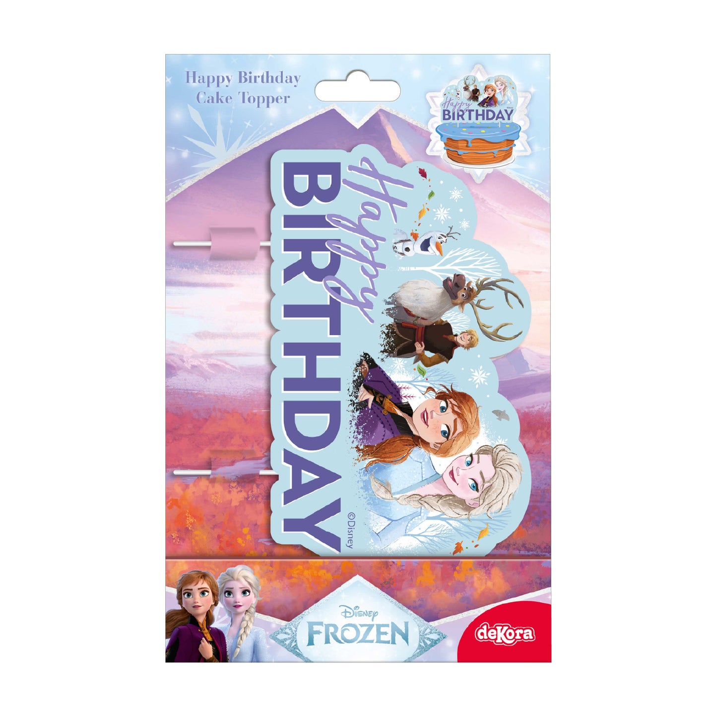 CAKE TOPPER PAPEL FROZEN 17,5 CM