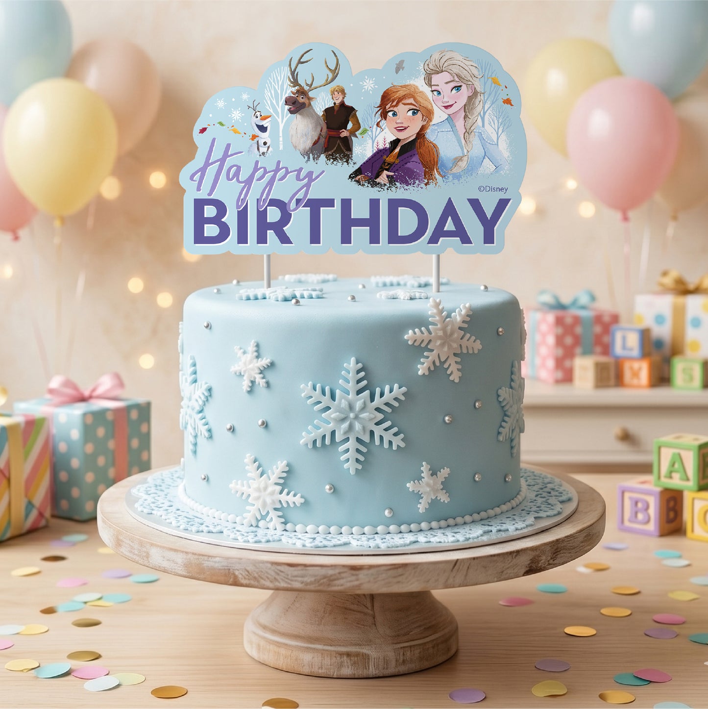 CAKE TOPPER PAPEL FROZEN 17,5 CM