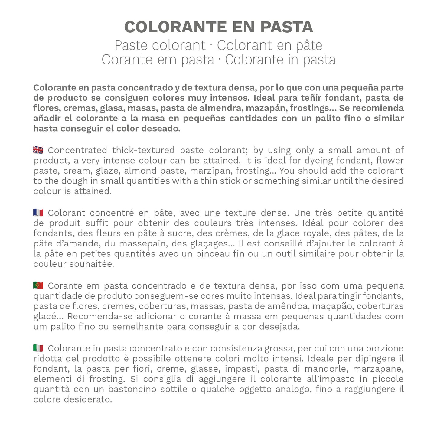 COLORANTE EN PASTA 30G
