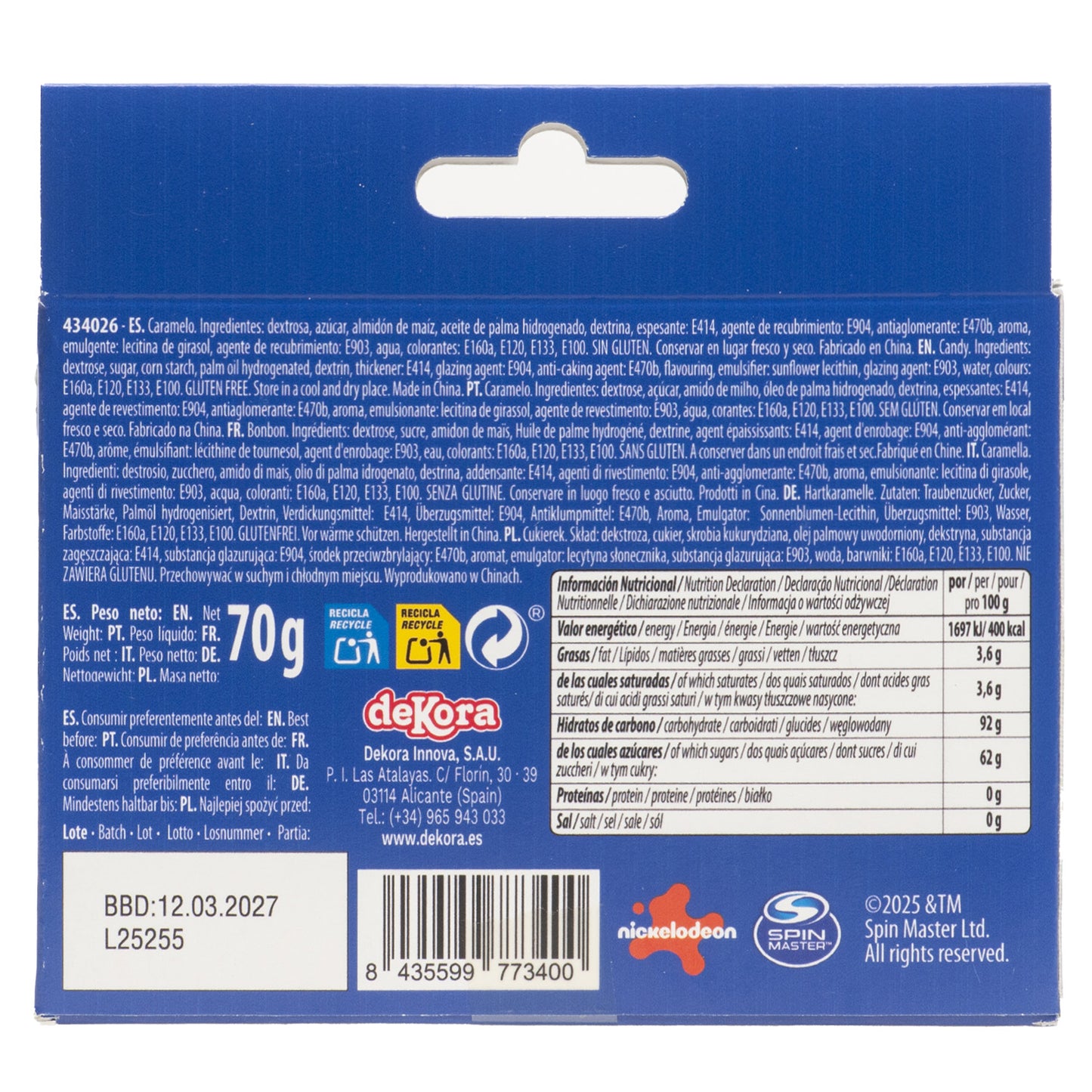 SPRINKLE MIX PATRULLA CANINA 70G