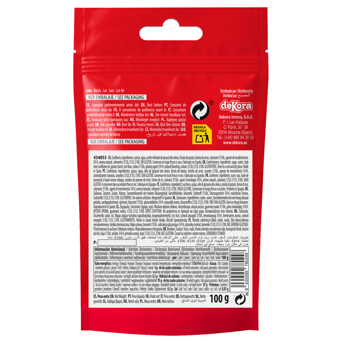 SPRINKLE MIX CALABAZA Y MURCIELAGOS HALLOWEEN 100 GR