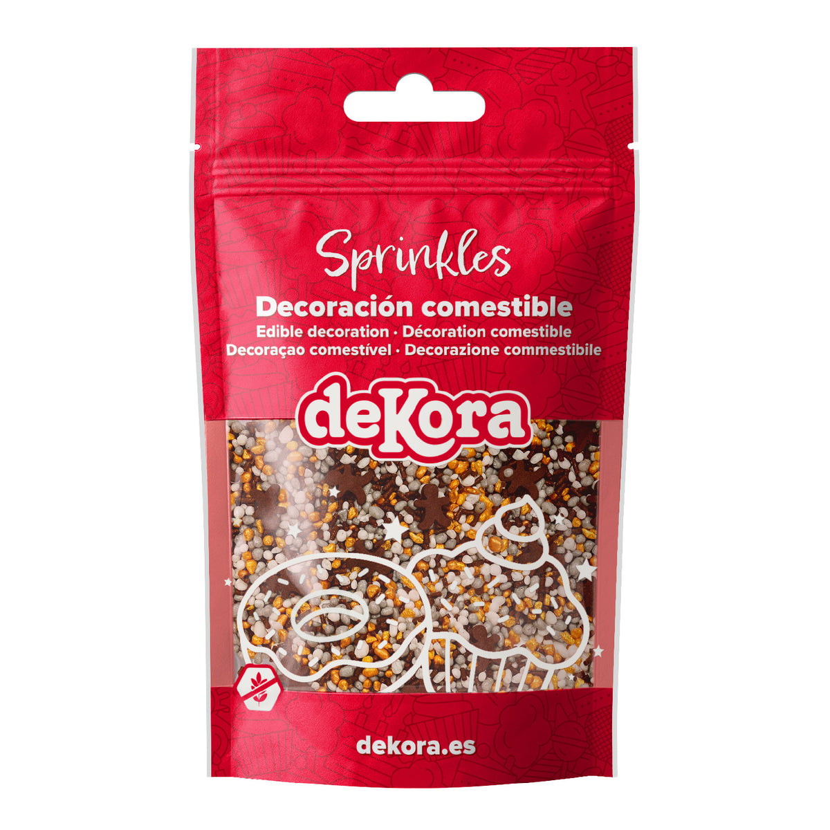 SPRINKLE MIX FIGURA JENGIBRE Y CRUNCHIES GINGER GLOW 100 GR