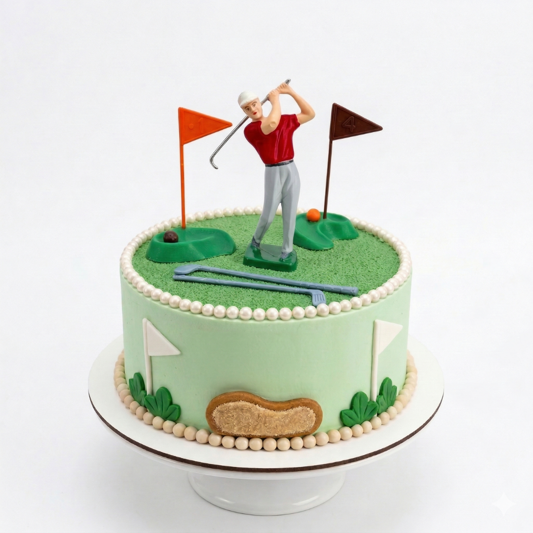 JUGADORES PARA TARTA DE GOLF - 7 PIEZAS