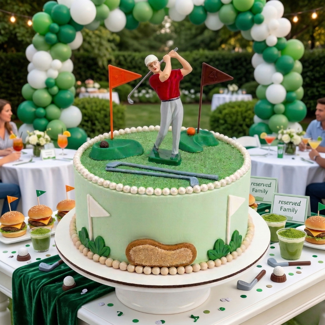 JUGADORES PARA TARTA DE GOLF - 7 PIEZAS