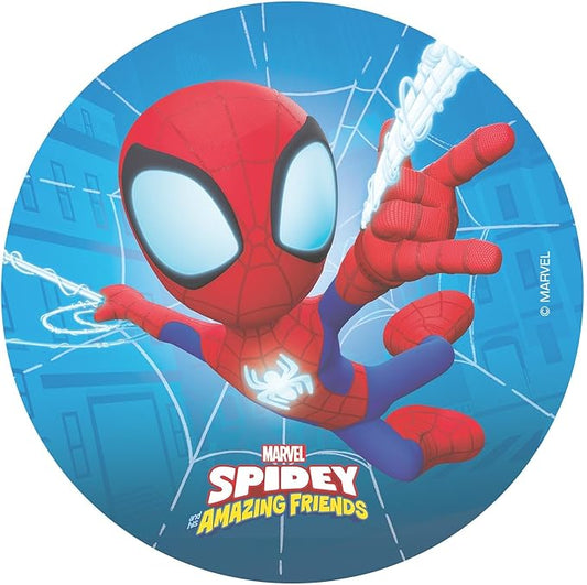 OBLEA PARA TARTAS DE SPIDEY REDONDA DE 20CM