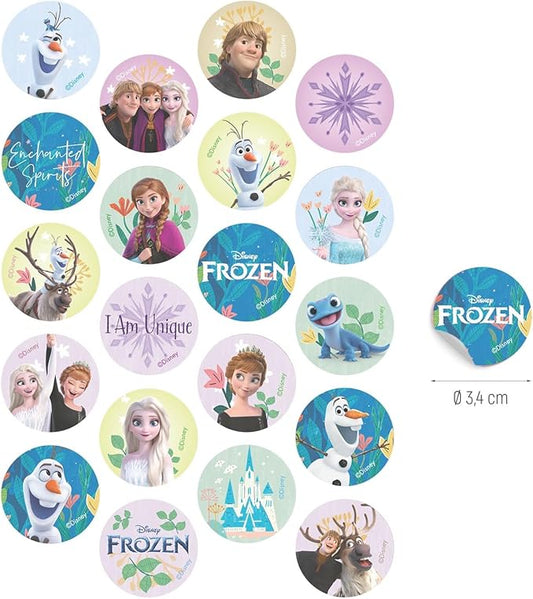 MINI DISCOS DE OBLEA DE FROZEN REDONDOS DE 3,4CM