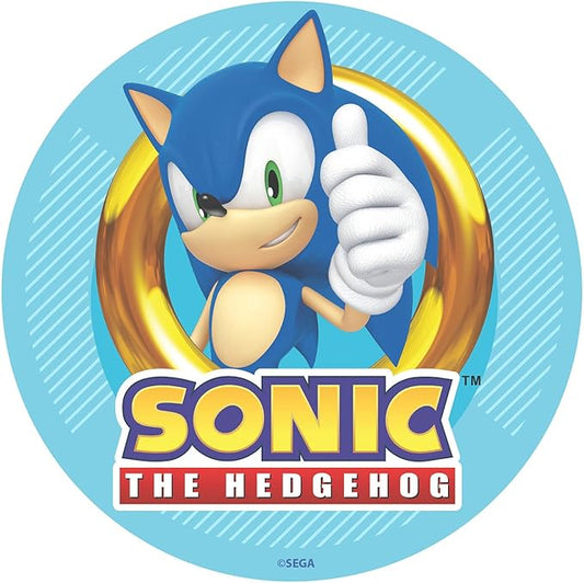 OBLEA PARA TARTAS DE SONIC REDONDA DE 20 CM