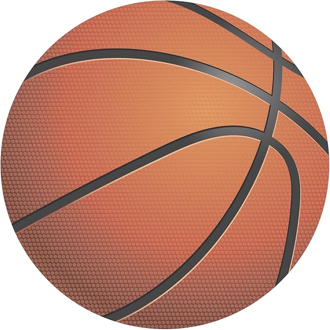 OBLEA PARA TARTAS DE BALON DE BALONCESTO REDONDA DE 20CM