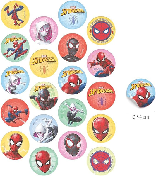 MINI DISCOS DE OBLEA DE SPIDERMAN REDONDOS DE 3,4CM