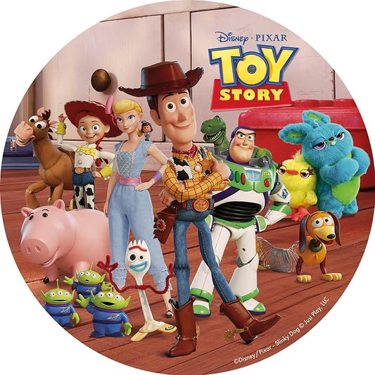 OBLEA PARA TARTAS DE TOY STORY REDONDA DE 20CM