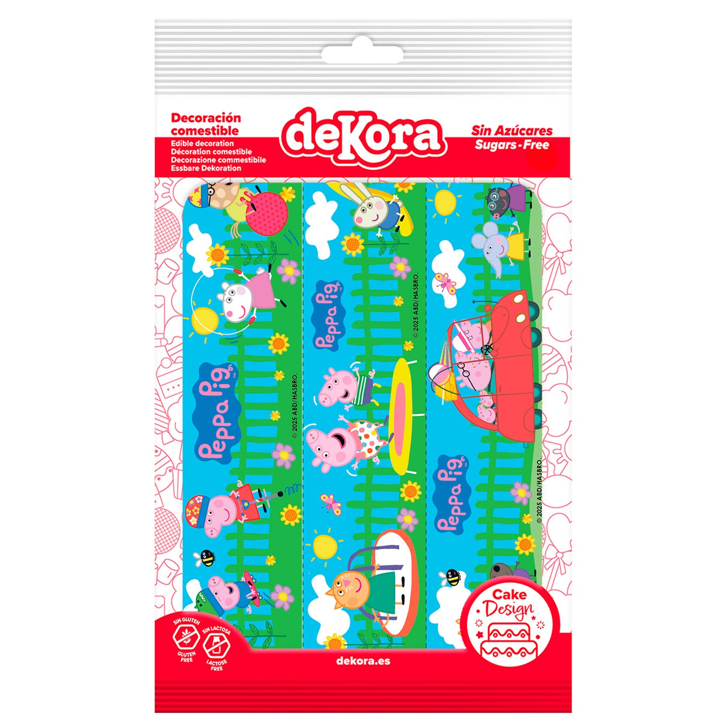 RIBBON DE PEPPA PIG COMESTIBLE PARA TARTA