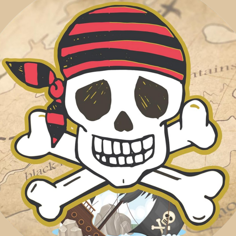 Kit Fiesta Piratas: Oblea + Mini Discos + Topper Papel