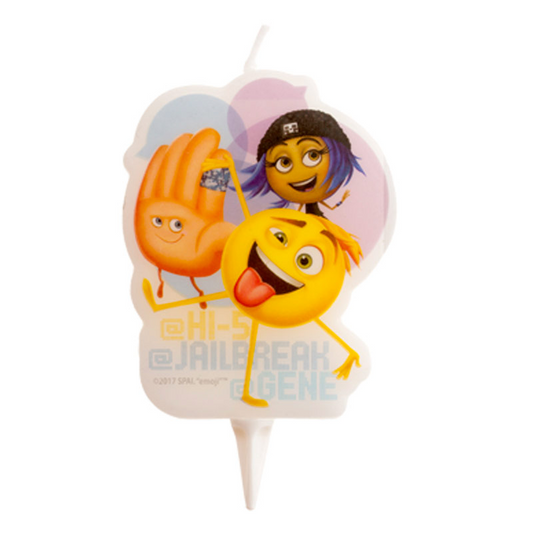 VELA TARTA CUMPLEAÑOS EMOJI
