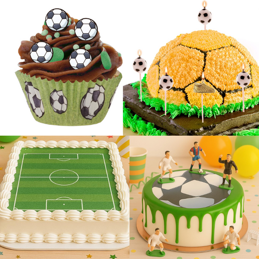 Kit Fiesta Fútbol: Oblea + Velas + Cápsulas + Mini discos + Figuritas