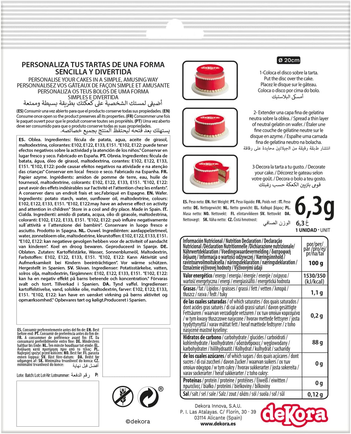 OBLEA PARA TARTAS DE HULK REDONDA DE 20CM