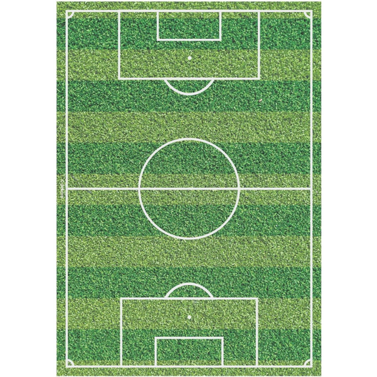 OBLEA PARA TARTAS DE CAMPO DE FUTBOL RECTANGULAR DE 15X21CM
