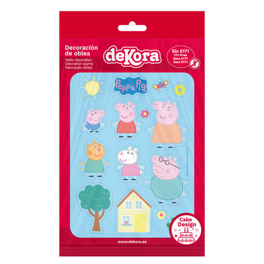 OBLEA PARA TARTAS DE PEPPA PIG RECORTABLE