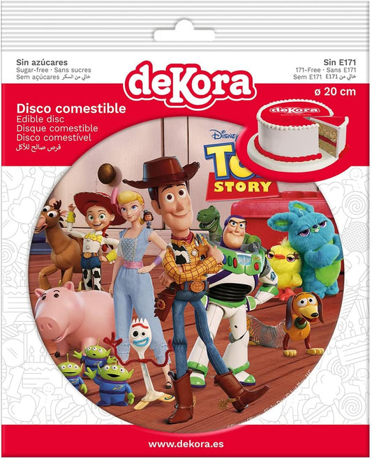 OBLEA PARA TARTAS DE TOY STORY REDONDA DE 20CM