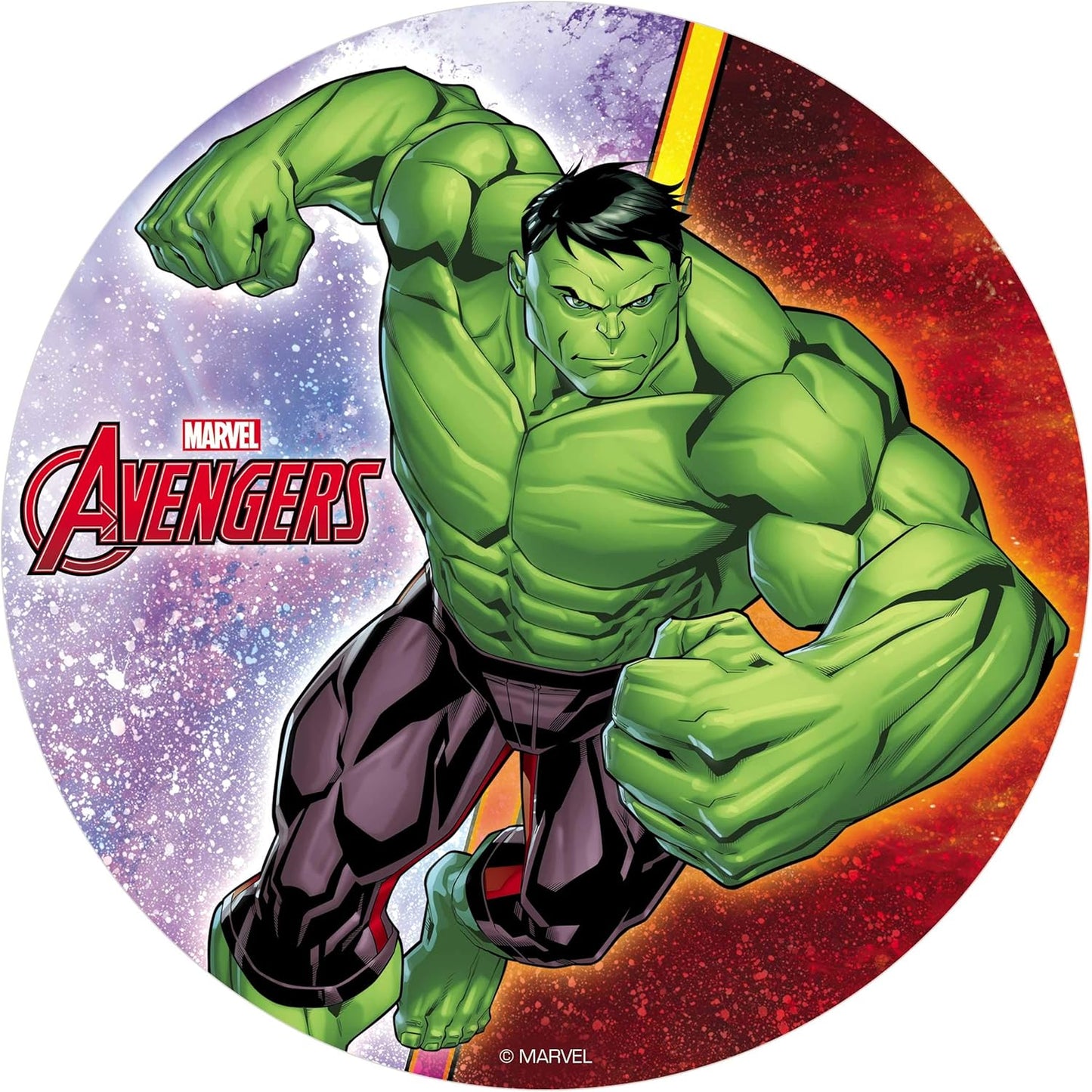 OBLEA PARA TARTAS DE HULK REDONDA DE 20CM