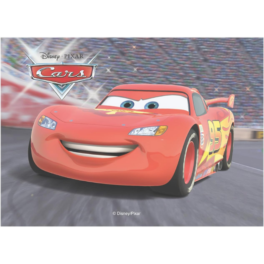 OBLEA PARA TARTAS DE CARS RECTANGULAR DE 15X21CM