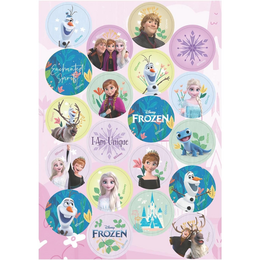 MINI DISCOS DE OBLEA DE FROZEN REDONDOS DE 3,4CM