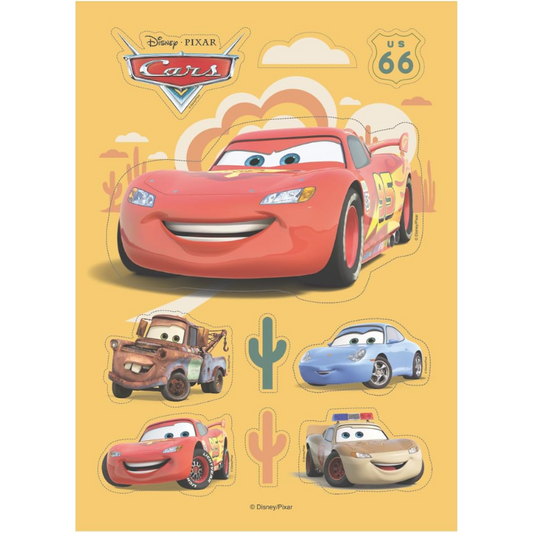 OBLEA PARA TARTAS DE CARS RECORTABLE