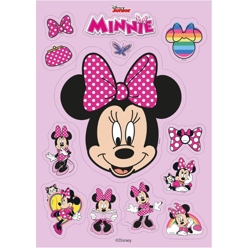 OBLEA PARA TARTAS DE MINNIE RECORTABLE