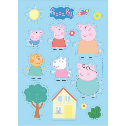 OBLEA PARA TARTAS DE PEPPA PIG RECORTABLE