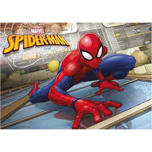 OBLEA PARA TARTAS DE SPIDERMAN RECTANGULAR DE 15X21CM