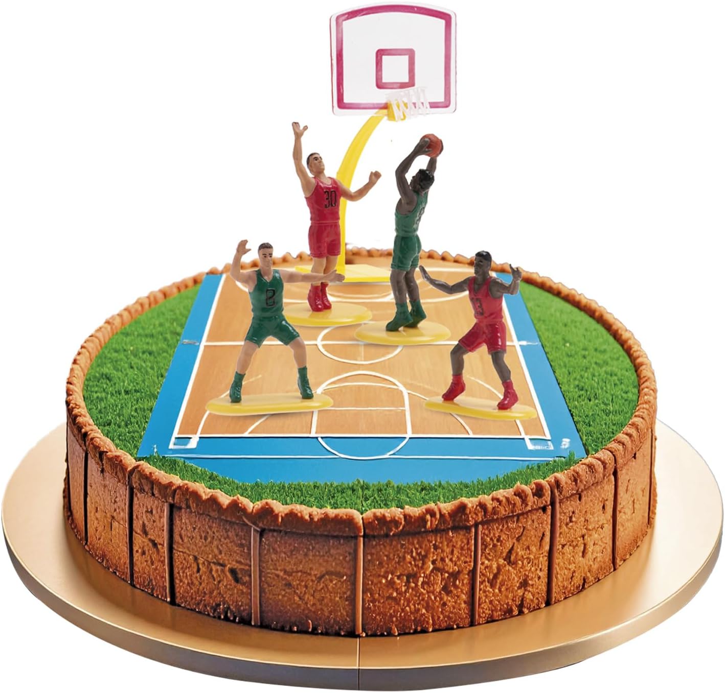 Kit Fiesta Baloncesto: Oblea + Cupcakes + Figuras
