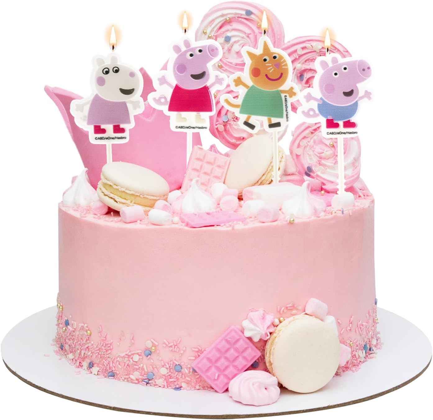 Kit Fiesta Peppa Pig: Oblea + Velas + Cápsulas