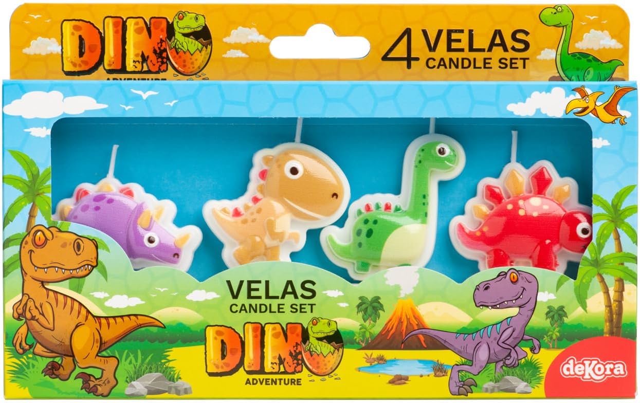 Kit Fiesta Dinosaurios: Oblea + Velas
