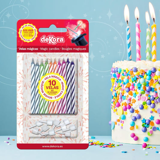 Kit Fiesta Cumpleaños: Topper + Vela