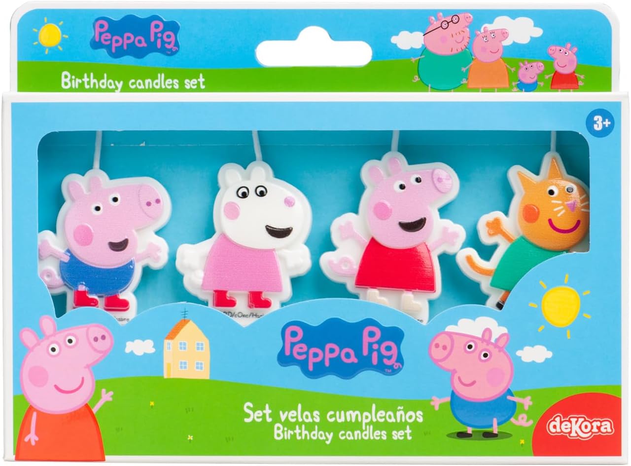 Kit Fiesta Peppa Pig: Oblea + Velas + Cápsulas